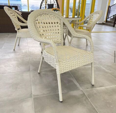 Кофейный комплект из искусственного ротанга Comfort на 2 персоны
